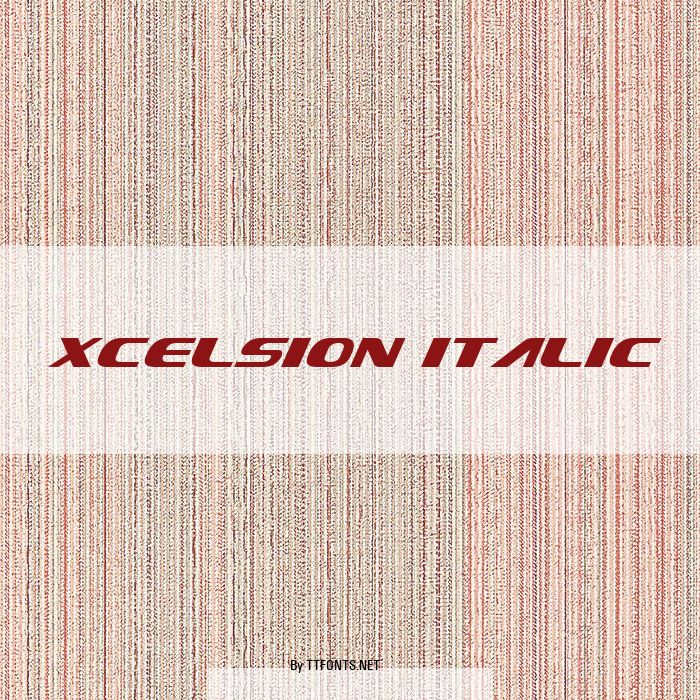 Xcelsion Italic example